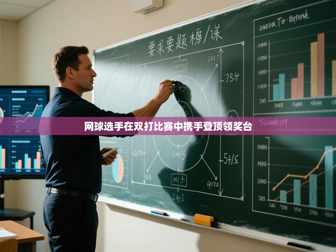 网球选手在双打比赛中携手登顶领奖台 第2张