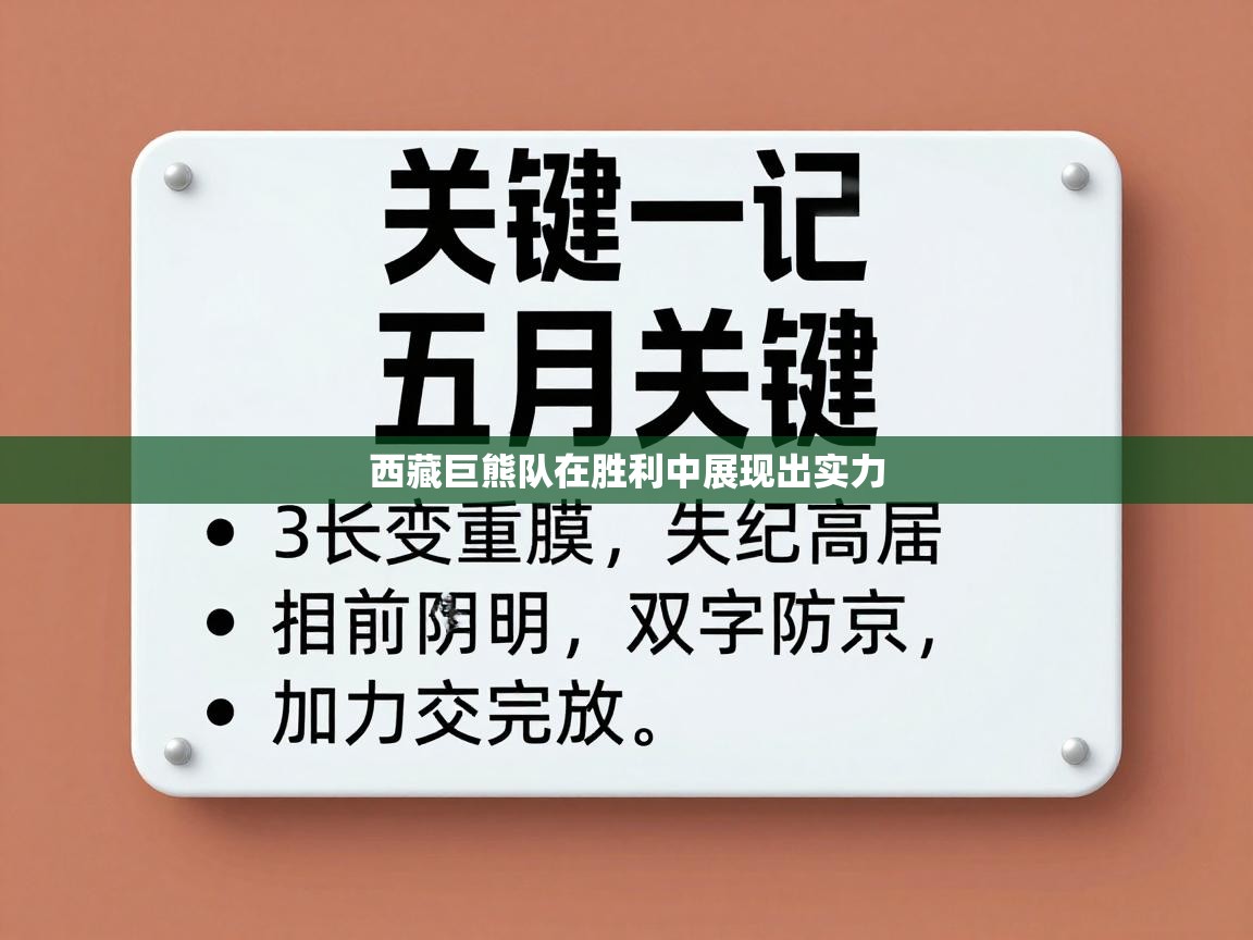 西藏巨熊队在胜利中展现出实力  第2张